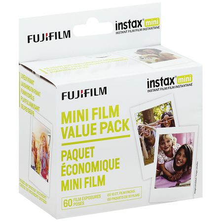 Fujifilm Instant Film, Mini Value Pack - 10.0 ea x 6 pack