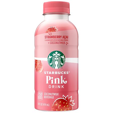 Starbucks Pink Drink Coconutmilk Beverage Strawberry Acai - 14.0 fl oz