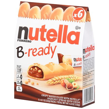 Nutella B-Ready Crispy Wafer - 0.7 oz x 6 pack