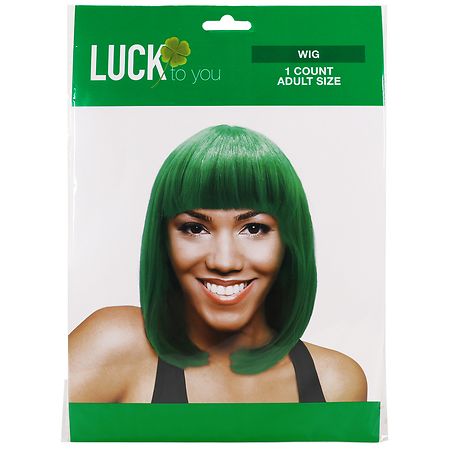 Festive Voice Luck to You St. Patrick's Day Wig - 1.0 ea