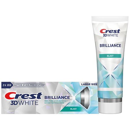 Crest 3D White Brilliance Whitening Toothpaste Blast - 4.6 oz
