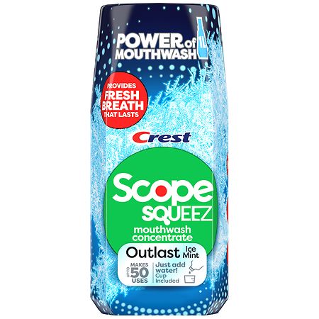 Crest Squeez Mouthwash Concentrate Outlast Ice Mint - 50.0 ml
