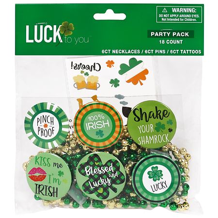 Festive Voice Luck to You St. Patrick's Day Party Pack - 1.0 ea