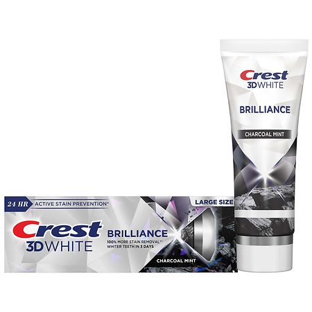 Crest 3D White Brilliance Charcoal Whitening Toothpaste - 4.6 oz