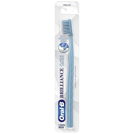 Oral-B Brilliance Premium Whitening Toothbrush with Plaque Eraser - 1.0 ea