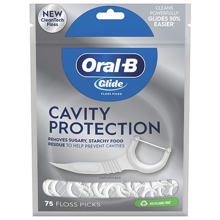 Oral-B Glide Cavity Protection Floss Picks - 75.0 ea