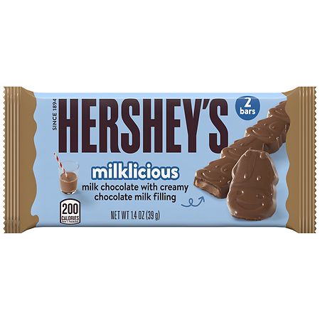 Hershey's Milklicious Milk Chocolate Candy, Bar Milk Chocolate - 0.7 oz x 2 pack