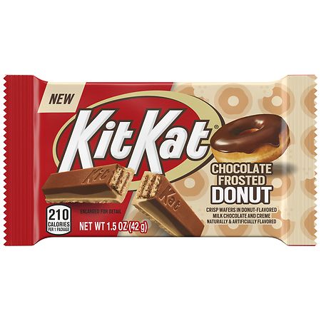 Kit Kat Wafer Candy, Bar Chocolate Frosted Donut - 1.5 oz