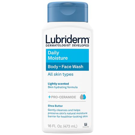Lubriderm Body + Face Wash Light Fragrance - 16.0 fl oz