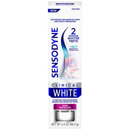 Sensodyne Clinical White Stain Protector Toothpaste - 3.4 oz