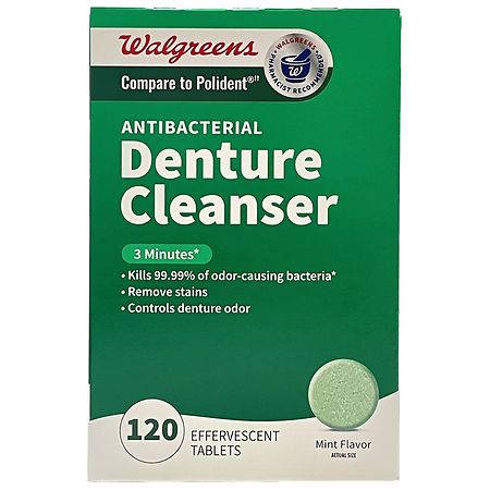Walgreens Antibacterial Denture Cleanser 3 Minutes - 120.0 ea