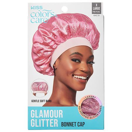 Kiss Colors & Care Glamour Glitter Bonnet Cap X Large - 1.0 ea