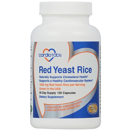 Cardiotabs Red Yeast Rice - 120.0 ea