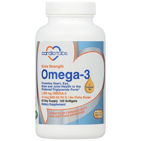 Cardiotabs Omega-3 Extra Strength Citrus Berry - 120.0 ea