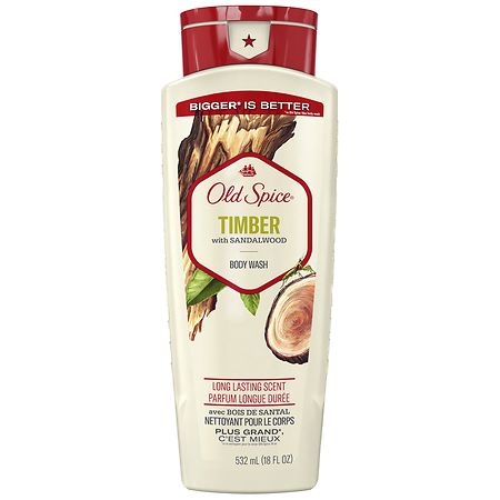 Old Spice Fresher Collection Body Wash Timber with Sandalwood - 18.0 fl oz