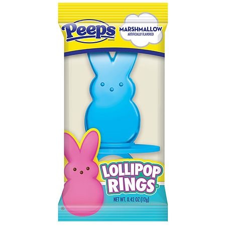 Flix Peeps Bunny Lollipop Rings - 0.42 oz