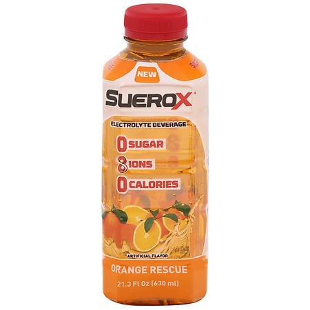 SueroX Electrolyte Beverage Orange Rescue - 21.3 fl oz