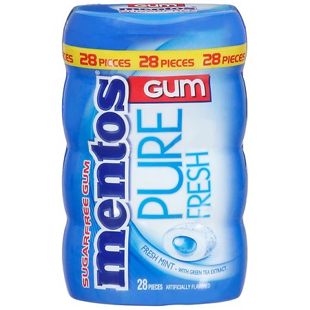 Mentos Pure Fresh Sugar Free Gum Fresh Mint - 28.0 ea