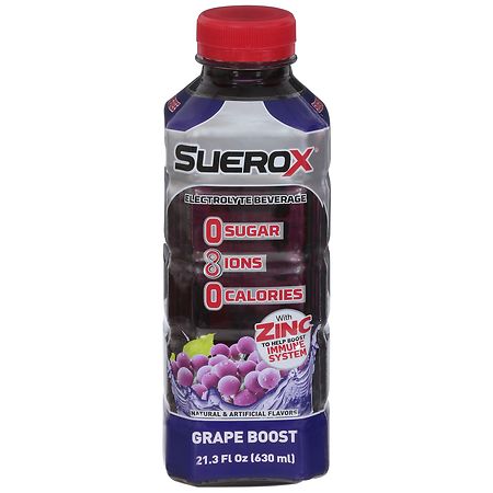 SueroX Electrolyte Beverage Grape Boost - 21.3 fl oz