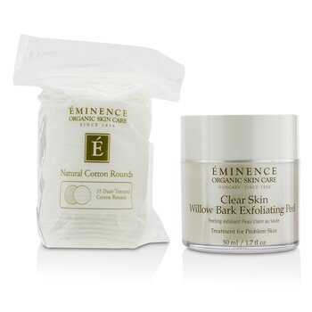 EminenceClear Skin Willow Bark Exfoliating Peel (with 35 Dual-Textured Cotton Rounds) 50ml/1.7oz