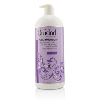 OuidadCurl Immersion No-Lather Coconut Cream Cleansing Conditioner (Kinky Curls) 1000ml/33.8oz