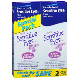 Sensitive Eyes Saline Solution Plus - 12.0 fl oz x 2 pack