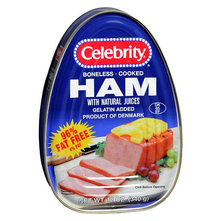 Celebrity Boneless Cook Ham with Natural Juices - 12.0 Ounces