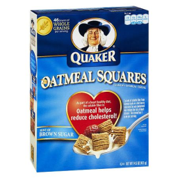 Quaker Oats Oatmeal Squares Crunchy Oatmeal Cereal Brown Sugar - 14.5 Ounces