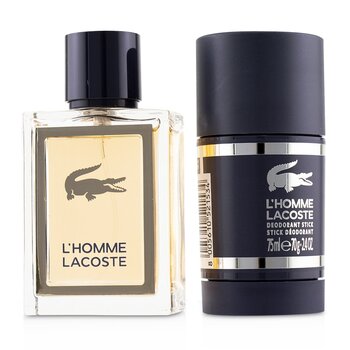 LacosteL'Homme Coffret: Eau De Toilette Spray 50ml/1.6oz + Deodorant Stick 75ml/2.4oz 2pcs